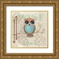 thumbnail image 1 of Phillips, Anita 20x20 Gold Ornate Wood Framed with Double Matting Museum Art Print Titled - Lil Boys Owl, 1 of 4