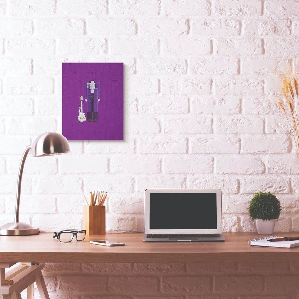 Stupell Industries Prince Famous People Characters Fashion Design Canvas Wall Art by Fred Birchal