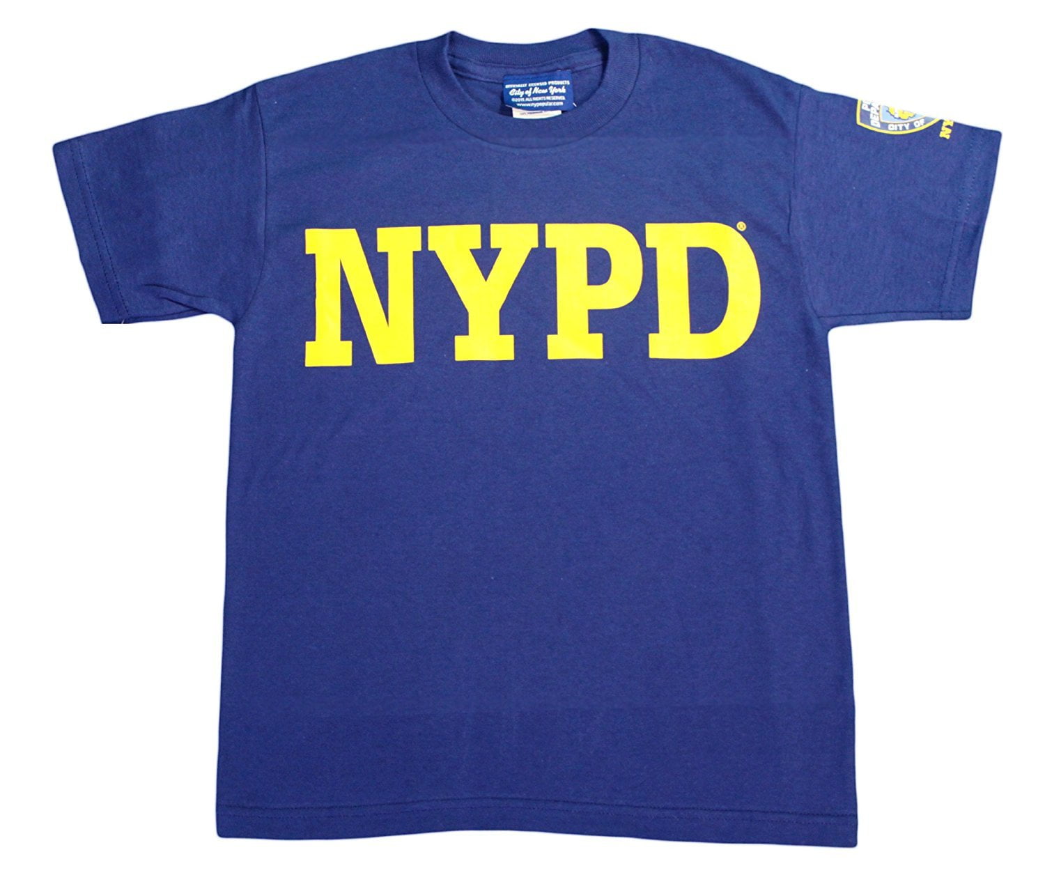 NYPD Kids Hoodie White Print Sweatshirt Navy 10-12 Medium 