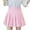 Pink, variant on High Fashion Women's Pleated Tennis Mini Skirt Casual Slim Fit Waist Design