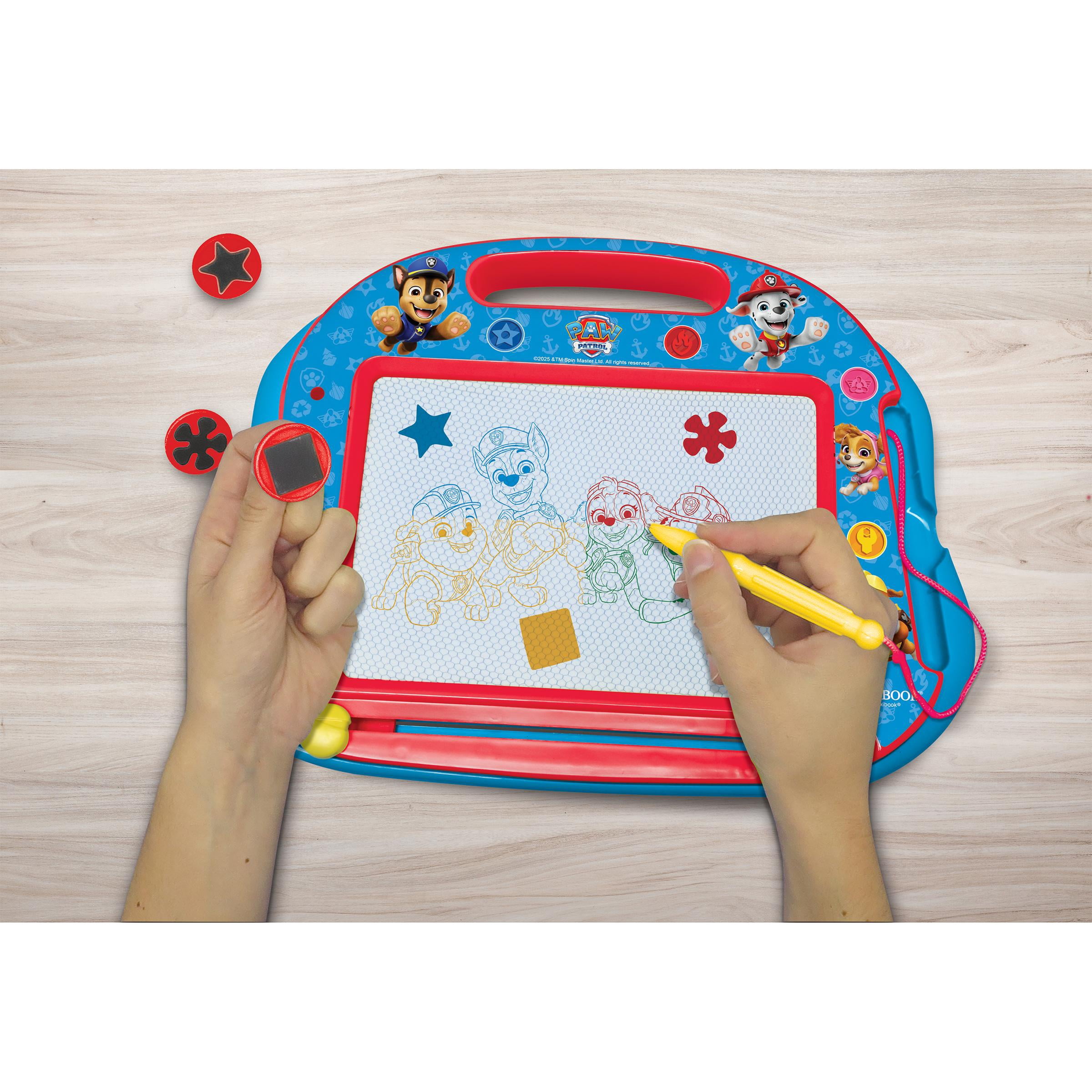 Lexibook Paw Patrol Magic Magnetic Drawing Board, Stamps, Red
