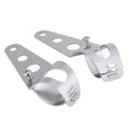 thumbnail image 2 of Soportes De Faros Delanteros De Motocicleta De Acero Inoxidable Soporte De Montaje Universal (Plata) 1 Par Inevent VI002595-00, 2 of 7
