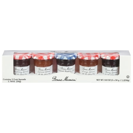 Bonne Maman Assorted Fruit Spreads 5 - 1.76 oz Jars