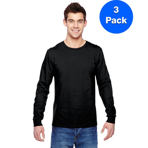 Mens Jersey Long-Sleeve T-Shirt SFLR (3 PACK)