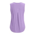 thumbnail image 3 of WDDDD Women‘s Workout Tank Tops Sleeveless Racerback Quick Dry Athletic Shirts Light Purple L, 3 of 6