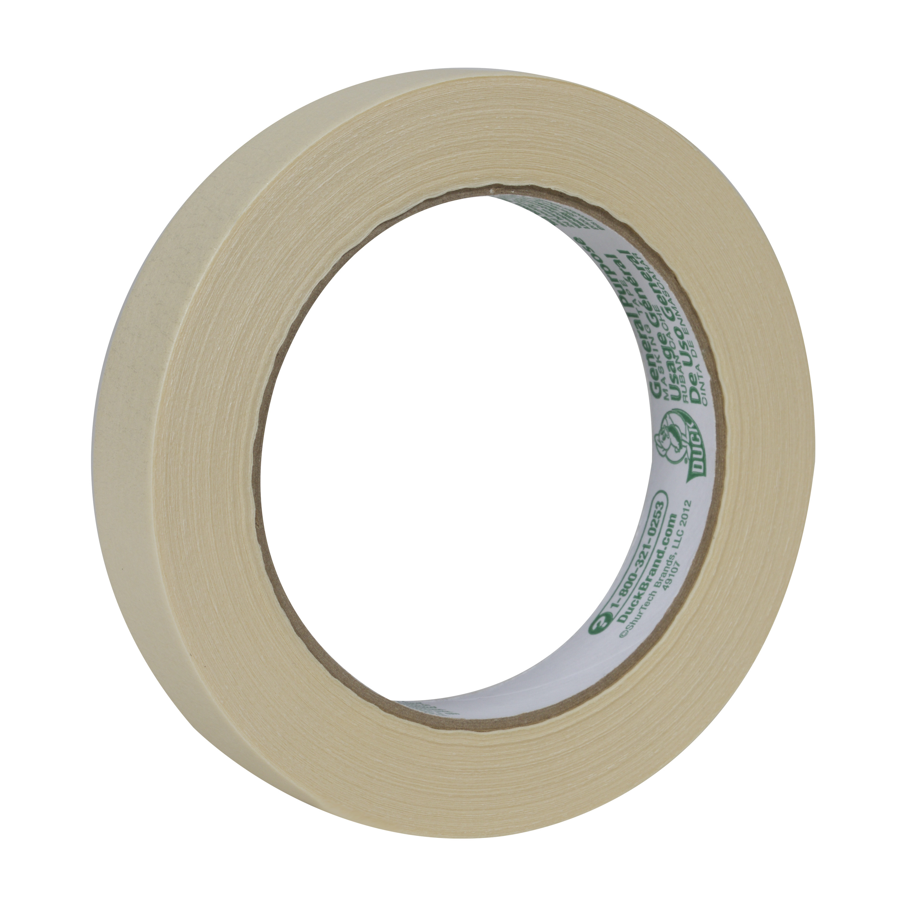 Duck Brand .7 in. x 55 yd. Beige General Purpose Masking Tape - image 3 of 10