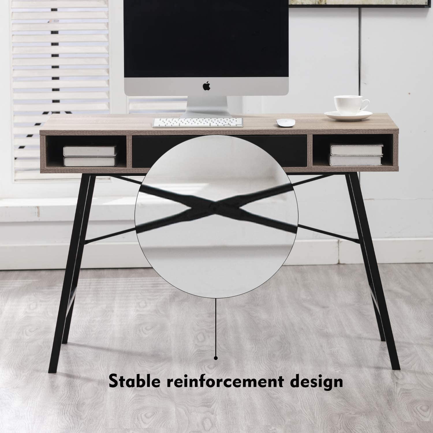 Buy Bonzy Home Computer Desk with Drawer, Home Office Table, Writing