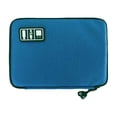 thumbnail image 1 of Sonducket Organizador de cables de datos de nailon, Cable de carga Rectangular con múltiples ranuras, cargador, lector de tarjetas, bolsa de Viajes, Equipaje y Accesorios Varios Azul oscuro, 1 of 6