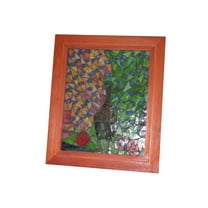 M0007SH-Dale Tiffany Lighting-Peacock - 10 Inch Mosaic Art Glass Wall Panel