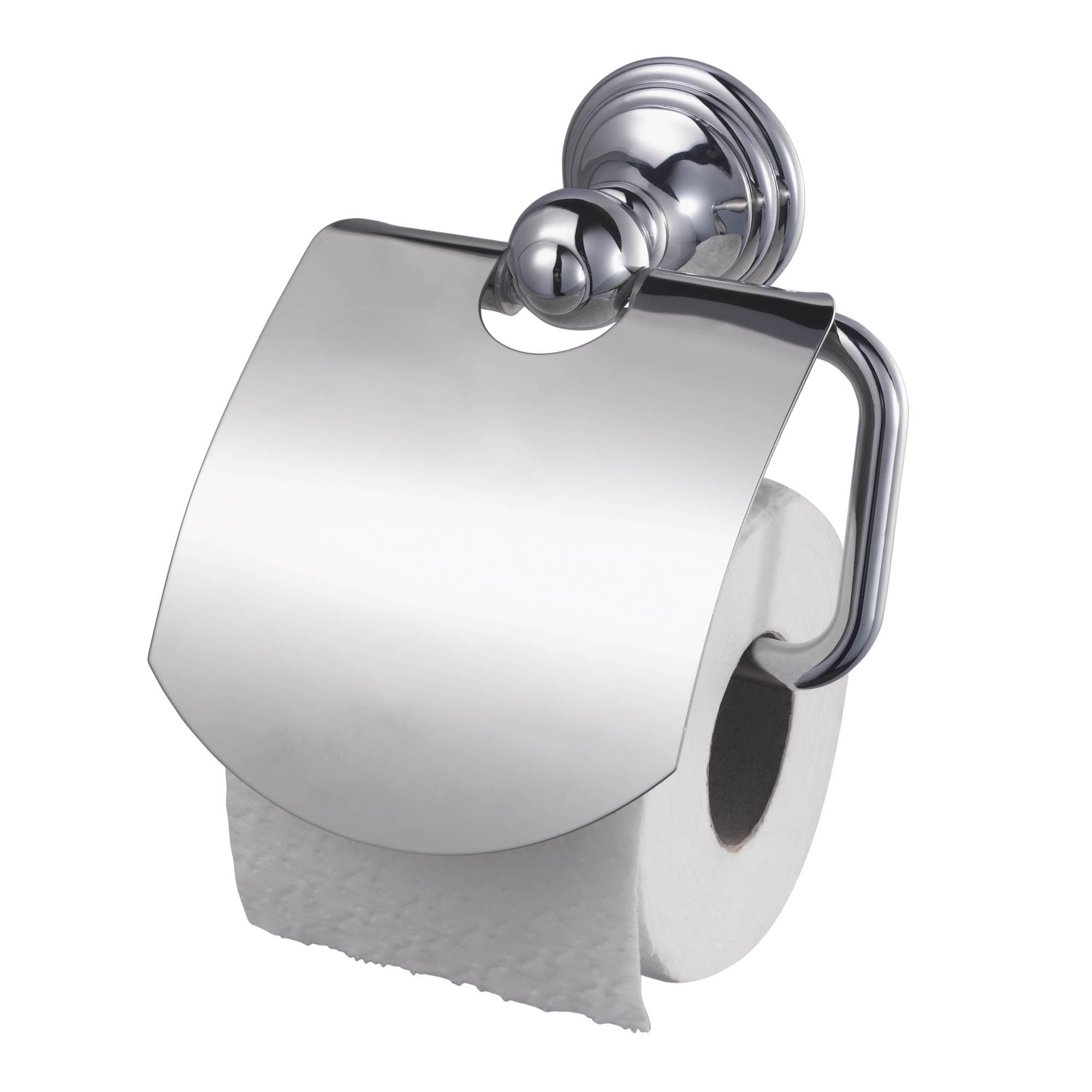 allure toilet roll holder with cover chrome walmart com