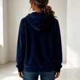 thumbnail image 5 of Resicozy Women Oversized Hoodie 2026 Long Sleeve Pullover Sweatshirt with Pocket Drawstring Dark Blue XL, 5 of 5