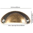 thumbnail image 2 of Tiradores de cajón de estilo vintage de hierro curvado para armarios, muebles de cocina y guardarropas: juego de 12 pomos de puerta estilo retro Héloise, 2 of 5