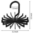 thumbnail image 2 of Gustave 3 Pack 360° Rotatable Tie Rack Belt Hanger Holder Hook Closet Accessories Space Saving Storage Organizer for Ties, Belts, Scarf, Necktie, 2 of 8