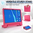 thumbnail image 4 of for Lenovo Tab M10 Plus 10.6" 2022 TB-125F/128F case, Shockproof, Silicone Rubber EVA Portable Handle Stand Protective Kids Cover Case for Lenovo Tab M10 Plus 3rd Gen 10.6 Inch 2022, Rose, 4 of 5