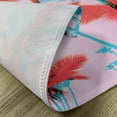 thumbnail image 5 of Ambesonne Tropical Place Mats Set of 4, Palm Tree Silhouettes, Standard Size, Dark Coral Turquoise, 5 of 6