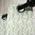 thumbnail image 3 of Ambesonne Paisley Grommet Curtain, Old Leaf Swirl Floral, 50" x 108", Green Black White, 3 of 6
