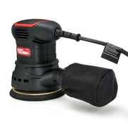 Hyper Tough 2.5 Amp Corded 5 inch Orbital Sander with Dust Bag, Vacuum Hose Adapter & 3 Sanding Sheets, New Condition
