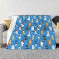 thumbnail image 1 of Fotbe Cute Dogs Manta de Franela con Estampado, Manta Ultrasuave para Cama, Sofá, Auto, Hipoalergénica y Antibolitas-80"x60", 1 of 6