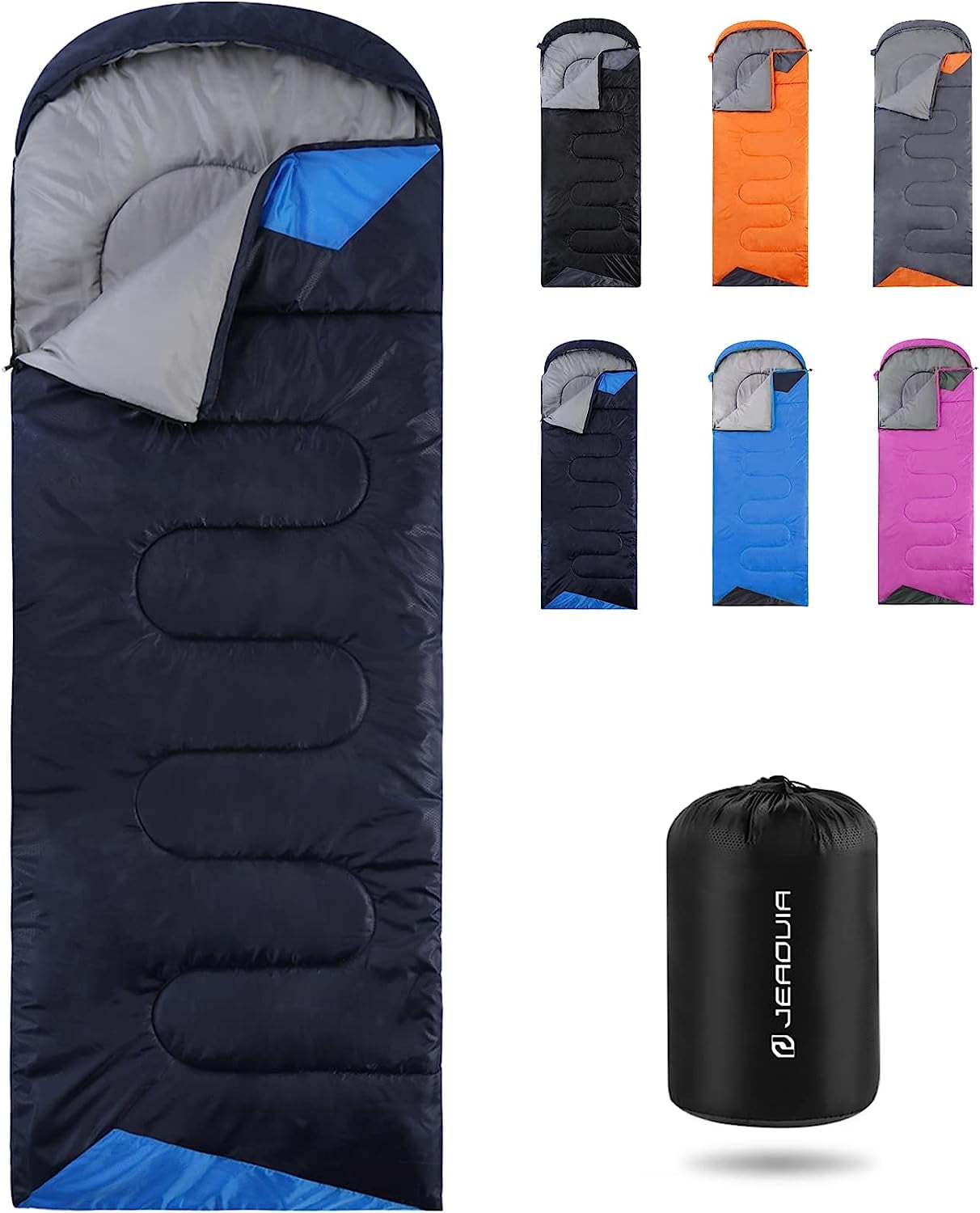 Lightweight Waterproof Sleeping Bag for Adults Cold Weather Backpacking Camping Hiking Outdoor Travel with Compression Sack