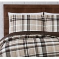 thumbnail image 2 of Truly Soft Paulette Plaid 100% Microfiber Polyester  2 Piece Twin XL Quilt Set in Taupe, All Season, Adult Size, OEKO-TEX Certified, 2 of 8