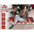 thumbnail image 3 of Merry Christmas Red Truck Gnomes Snowflake Buffalo Plaid Kitchen Rugs Set of 2, Winter Home Decor Low-Profile Floor Mat Decorations for Home Kitchen 17"x47"+17"x30", 3 of 6