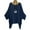 1-Naxy Blue, variante sur Boho Femmes Caftan à Manches 3/4 Blouse Ample T-Shirt Ample Hauts Tunique Blouse Dames Manches Courtes Décontracté Tunique Ample Blouse Hauts Tenue de Maison Détente
