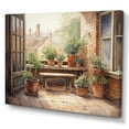 thumbnail image 2 of Designart "Cottage Balcony Garden III" Cottage Landscape Wall Decor, 2 of 5
