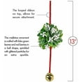 thumbnail image 7 of Ornativity Mistletoe Ball Christmas Ornament - Holiday Mistletoe Bell Hanging Decoration, 7 of 7