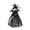 Black, variant on 11.2 in. Halloween Creepy Witch Dolls — Black Hats with Eerie Shadows, Halloween Decorations for Halloween Parties & Trick or Treat Nights — great for Costume Parties with spooky party setups