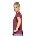 thumbnail image 2 of Expert Brand Women's Airstretch Lite Crescent Tee T-Shirt, Eggplant, XL, 2 of 5