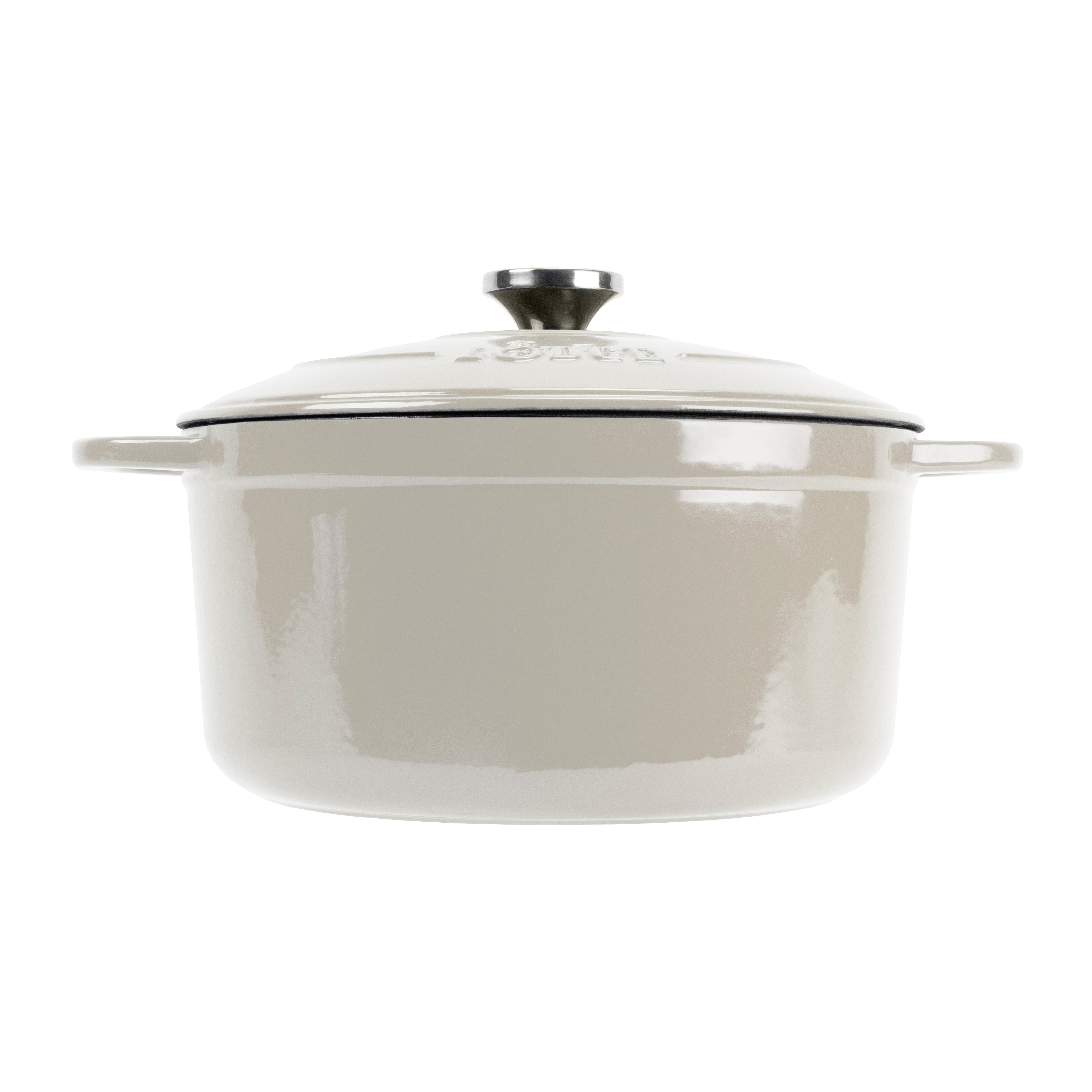 Lodge 5.5 Qt Oyster White Enameled Cast Iron Dutch Oven photo 2