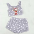 thumbnail image 2 of Women's Christmas Pajama Set Soft Tank Top and Shorts Cozy Sleepwear Loungewear Outfit Holiday Nightwear Comfortable Two Piece, 2 of 2
