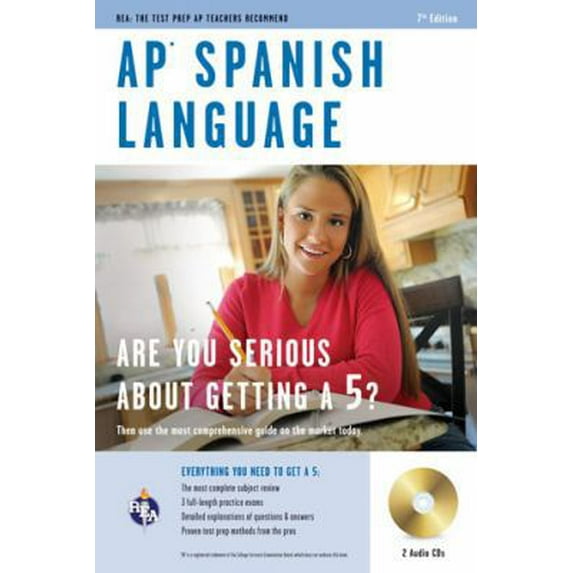 Pre-Owned AP Spanish Language with Audio CDs (Advanced Placement (AP) Test Preparation) (Paperback) 0738606308 9780738606309