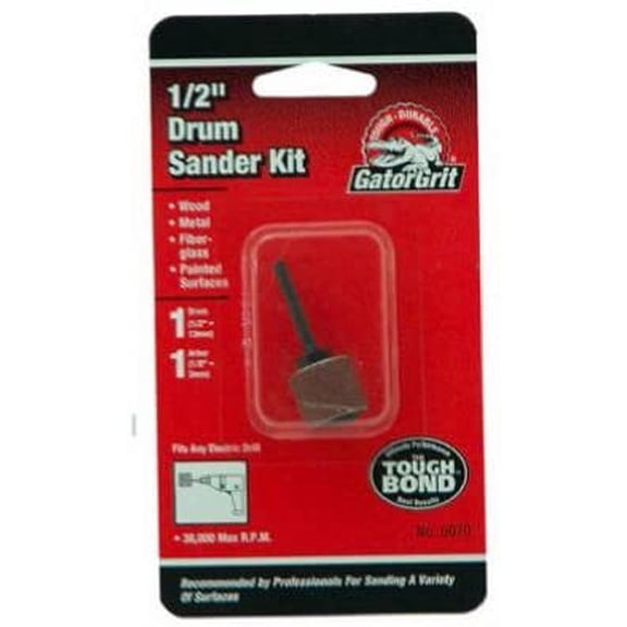 Ali Industries Drum Sander Kit - Rubber Mandrel Included - 12" x 12"