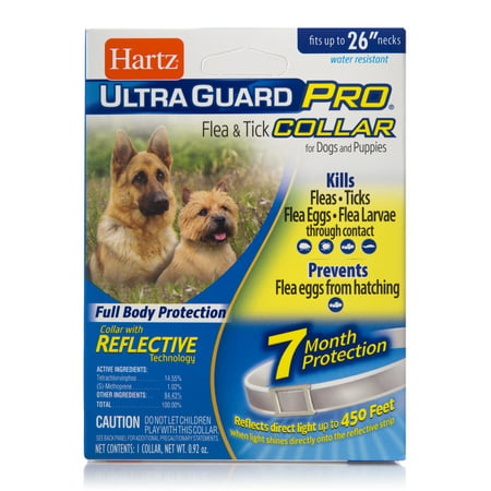 Hartz UltraGuard Pro Flea and Tick Prevention Collar for Dogs, 7 Month (Best Rated Flea And Tick Collars For Dogs)