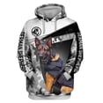 thumbnail image 2 of Sudadera con capucha y estampado 3D por todas partes con diseño de pastor alemán Love Dog Love Dog 01, 2 of 5