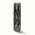 thumbnail image 3 of Edward Mirell Titanium Black Ti with Grooves 6mm Band EMR132, 3 of 7