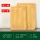 thumbnail image 2 of ROYAL CRAFT WOOD Tablas de servir de madera para comida y corte de cocina, juego de tablas de cortar de bambú con asas laterales con ranura para jugo, bloque de carnicero y charcutería para regalo de, 2 of 5