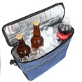 thumbnail image 3 of GDF Studio Patented Beach Wagon with MOLLE System, Balloon Wheels and Removable Insulated Cooler Bag, Dark Blue, 3 of 18
