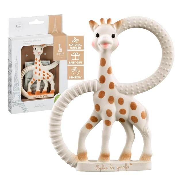 Anillo de dentición Sophie la girafe, caucho natural, 18 cm