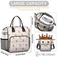 thumbnail image 5 of Highland Cow and Flower Print Insulated Leakproof Lunch Box for Women, Large Lunch Bag for Tween Teen Adult, Loncheras Para Mujer for Work Beach Travel Picnic Camping, 5 of 6