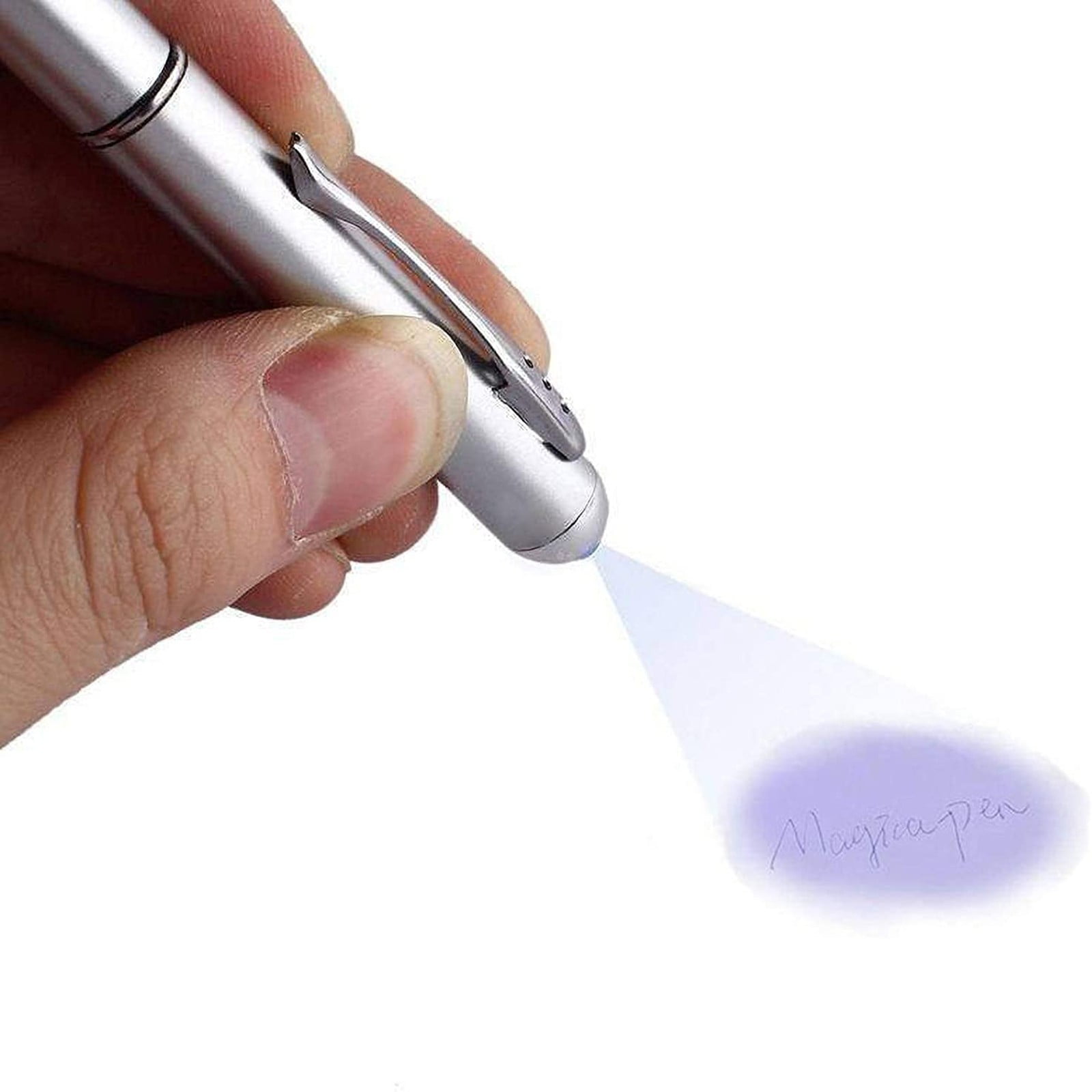 Invisible Ink Pen with UV Light,Magic Disappearing Ink Marker, Spy