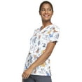 thumbnail image 6 of Tooniforms Scrubs Top For Women V-Neck TF738, XXS, Cats And Dogs, 6 of 6