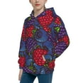 thumbnail image 2 of Picia Wild Berries for Boys Fashion Full-zip Hoodies & Sweatshirts with Kangaroo Pocket,Zip-up Hooded Sweatshirt for Kid, Moisture Wicking & Breathable-Medium, 2 of 6