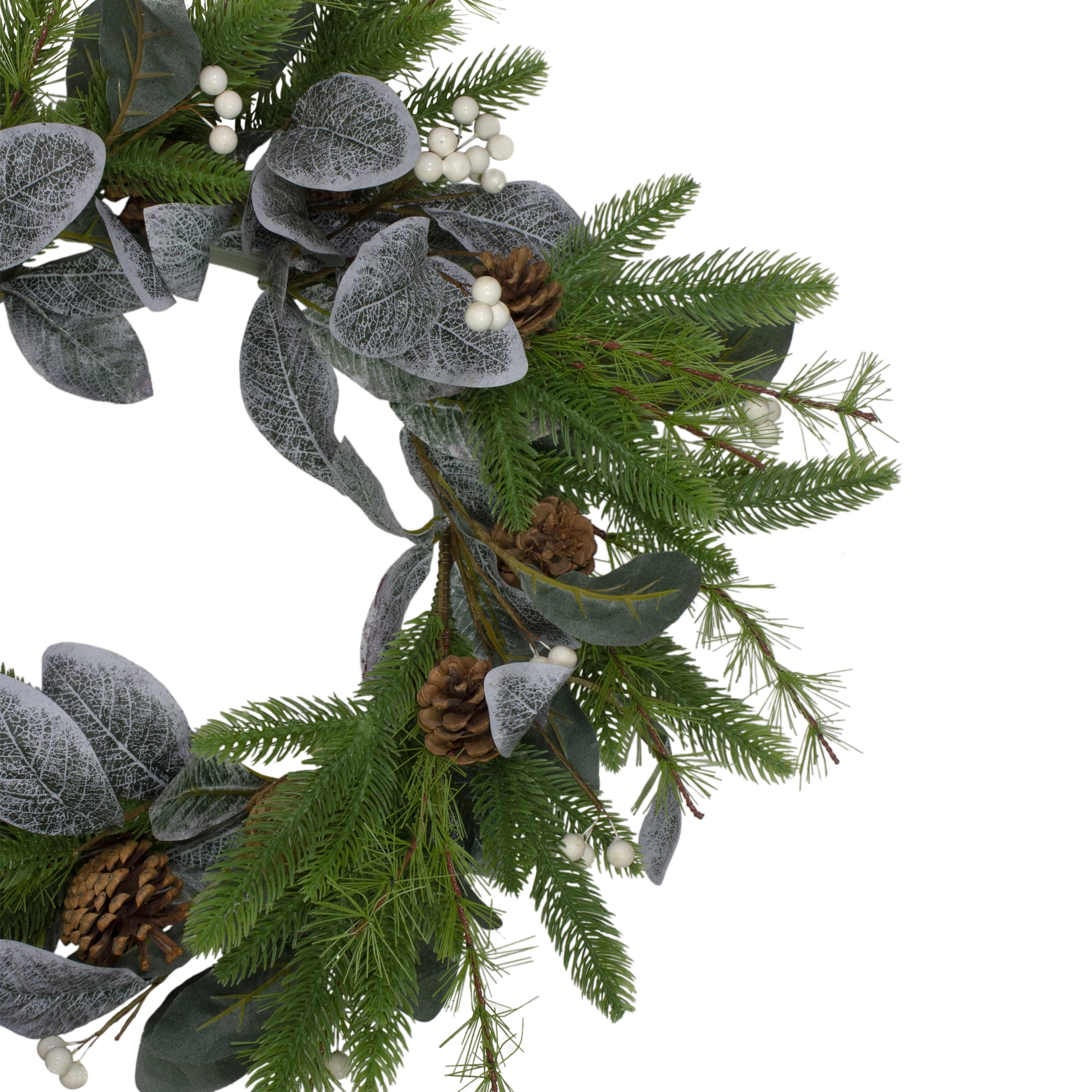 Northlight Pine Green Berries and Pinecones Artificial Christmas Wreath 22"