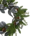 thumbnail image 3 of Northlight Real Touch™️ Mixed Pine White Berries and Pinecones Artificial Christmas Wreath - 24" -, 3 of 5