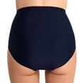 thumbnail image 2 of Csndyce Womens High Waist Bikini Bottom Ruched Tummy Control Tankini Briefs Retro Swim Shorts, 2 of 4
