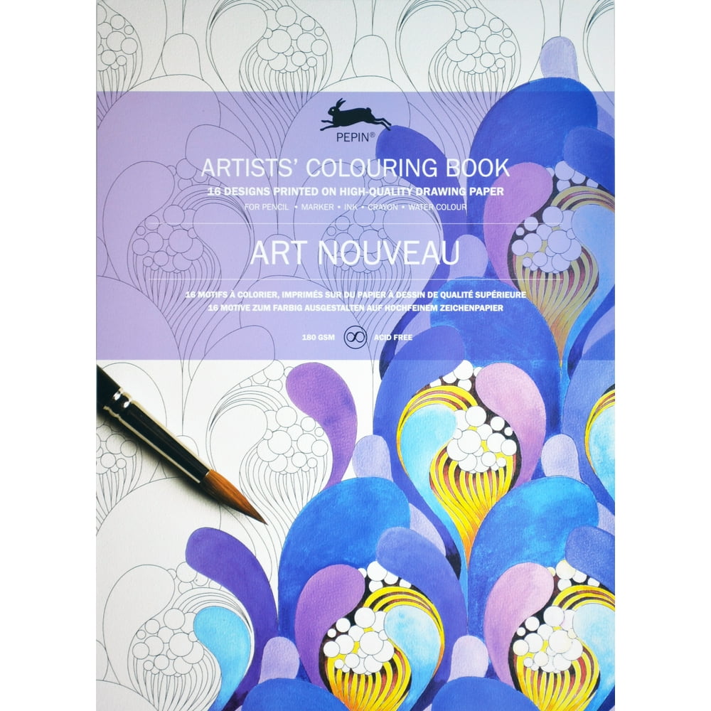 Pepin Artist’s Colouring Book Art Nouveau