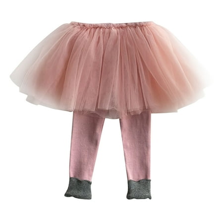 

AIMAOMI Toddler Kids Boys Girls Soild Mesh Tulle Skirt Fashion Dance Leggings Pants H