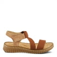 thumbnail image 2 of Flexus Women's PATHFAV Asymmetric Quarter Strap Sandals Brown EU 40 / US 9, 2 of 5